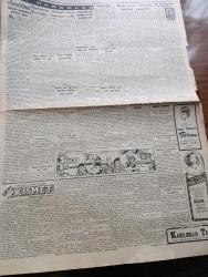 Cumhuriyet Gazetesi - 26 Nisan 1950 - Listeler Yazan Nadir Nadi Köşe Yazısı - Partilerin Radyolardan Faydalanacakları Saatler - Basın Yayın Genel Müdürlüğünde Dün Kura Çekilerek Propaganda Saatleri Tesbit Edildi - Mareşal Fevzi Çakmak'ın Vefatından Sonra Radyoevi Önünde Tahrikat Yapanların Duruşması Başladı - Attlee Kabinesi İçin Tehlikeli Bir Gün - Arap Aleminde Gerginlik - İngiltere'nin Ortaşark Kara Kuvvetleri Komutanı Sir John T. Crocker Geldi - Milli Oyunlar Ekibimiz Dün Geldi - Nazım Hikmet Hastaneye Yatırılacak - Fetih Yıldönümü Ve Bir Hamiş Yazan A. Adnan Adıvar Köşe Yazısı - Boğmaca Tedavisinde Yeni Bir Usul - İtalya'da Komünistleri Yedikleri Darbe Yazan Ömer Rıza Doğrul - Kısmet Nakleden Hatice Vildan Yazı Dizisi - Rıza Şah Pehlevinin Cenaze Merasimi - Üç Silahşörler Yazan Alexandre Dumas Çizgi Roman - Lüküs Hayat Filmi Bugünden İtibaren Azak Ve Turan Sinemalarında - Gripin - Derman Ağrı Kesici - Parker 51 Dolma Kalem - İstanbul Ankara Radyosu Programı - Bulmaca