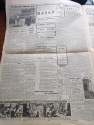Cumhuriyet Gazetesi - 11 Mayıs 1950 - İhap,Ortadoğu'nun Emniyetini Sağlamak İçin Yazan Abidin Daver Köşe Yazısı - Nazım Hikmet'in Affedilmeyişini Protesto İçin Şair Orhan Veli Ve İki Arkadaşı da Açlık Grevine Girecek - Seçim Propagandaları Dün Akşam Sona Erdi - 19 Mayıs Gençlik Bayramı Hazırlıkları - Sunderland İngiliz Takımı Bugün Geliyor - Eski Afyon Milletvekili General Sadık Aldoğan Dün Tahliye Edildi - Truman'ın Dün Yaptığı Konuşma - Hitler Tibet'te Bir Manastırda İmiş - Florence Nightingale Tesisleri - Mussolini'nin Yanında Sakladığı Mühim Vesikaların Macerası - Şiirde Meselcilik Yazan İsmail Habib Sevük - Kısmet Nakleden Hatice Vildan Yazı Dizisi - Küçük Hikaye Yazan İlhan Tarus - Beynelmilel Bebek Sergisinin İlk Bebekleri Gelmeye Başladı - İstanbul Ankara Radyosu Programı - Bulmaca - Nevrozin Ağrı Kesici - Prestige Otomatik Tencereleri - Yalova Kaplıcaları Açıldı - Filiz Naylon Çorap - Miele Bisikletleri - Turner Harman Makinası - Baysal Çiçek Mağazası - Ansco Fotoğraf Makinesi