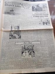 Cumhuriyet Gazetesi - 11 Mayıs 1950 - İhap,Ortadoğu'nun Emniyetini Sağlamak İçin Yazan Abidin Daver Köşe Yazısı - Nazım Hikmet'in Affedilmeyişini Protesto İçin Şair Orhan Veli Ve İki Arkadaşı da Açlık Grevine Girecek - Seçim Propagandaları Dün Akşam Sona Erdi - 19 Mayıs Gençlik Bayramı Hazırlıkları - Sunderland İngiliz Takımı Bugün Geliyor - Eski Afyon Milletvekili General Sadık Aldoğan Dün Tahliye Edildi - Truman'ın Dün Yaptığı Konuşma - Hitler Tibet'te Bir Manastırda İmiş - Florence Nightingale Tesisleri - Mussolini'nin Yanında Sakladığı Mühim Vesikaların Macerası - Şiirde Meselcilik Yazan İsmail Habib Sevük - Kısmet Nakleden Hatice Vildan Yazı Dizisi - Küçük Hikaye Yazan İlhan Tarus - Beynelmilel Bebek Sergisinin İlk Bebekleri Gelmeye Başladı - İstanbul Ankara Radyosu Programı - Bulmaca - Nevrozin Ağrı Kesici - Prestige Otomatik Tencereleri - Yalova Kaplıcaları Açıldı - Filiz Naylon Çorap - Miele Bisikletleri - Turner Harman Makinası - Baysal Çiçek Mağazası - Ansco Fotoğraf Makinesi