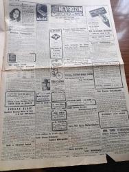 Cumhuriyet Gazetesi - 11 Mayıs 1950 - İhap,Ortadoğu'nun Emniyetini Sağlamak İçin Yazan Abidin Daver Köşe Yazısı - Nazım Hikmet'in Affedilmeyişini Protesto İçin Şair Orhan Veli Ve İki Arkadaşı da Açlık Grevine Girecek - Seçim Propagandaları Dün Akşam Sona Erdi - 19 Mayıs Gençlik Bayramı Hazırlıkları - Sunderland İngiliz Takımı Bugün Geliyor - Eski Afyon Milletvekili General Sadık Aldoğan Dün Tahliye Edildi - Truman'ın Dün Yaptığı Konuşma - Hitler Tibet'te Bir Manastırda İmiş - Florence Nightingale Tesisleri - Mussolini'nin Yanında Sakladığı Mühim Vesikaların Macerası - Şiirde Meselcilik Yazan İsmail Habib Sevük - Kısmet Nakleden Hatice Vildan Yazı Dizisi - Küçük Hikaye Yazan İlhan Tarus - Beynelmilel Bebek Sergisinin İlk Bebekleri Gelmeye Başladı - İstanbul Ankara Radyosu Programı - Bulmaca - Nevrozin Ağrı Kesici - Prestige Otomatik Tencereleri - Yalova Kaplıcaları Açıldı - Filiz Naylon Çorap - Miele Bisikletleri - Turner Harman Makinası - Baysal Çiçek Mağazası - Ansco Fotoğraf Makinesi