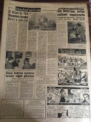 YENİ SABAH GAZETESİ 2 HAZİRAN 1964 YIL :27 SAYI :9058--Kıbrıs Rum Meclisi Askerlik Tasarısını İttifakla Kabul Etti ---Pendik te bir şoför  hasmını  minibüsle ezerek öldürdü ---Ahmet Oğuz AP ile CHP birbirine benziyor dedi ---Çankaya da Kıbrıs la ilgili bir toplantı yapıldı ---Taksim yeraltı geçidini Ruslar inşa etmek istiyor --İki kabadayı grubu  dün birbirine girdi ---Yunus Emre yeni bir divanı bulundu ---Bin Bella nın evine suikast yapılıyordu --Ahmet Uzelli nin eserlerine turistler rağbet gösteriyor ---Sinemalar ,Tiyatrolar :Atlas :Kanundan  Kaçılmaz ,Emek :Sarı Ayılı Kızlar ,İnci :Ölüm Allah ın Emri ---Dün de Altaylı idareciler  ,şike ihbarı aldılar ---Dün İzmir den Uçakla Dönen Şampiyon : Fenerbahçe Büyük Tezahürat Yapıldı --Ümit Milliler Dün Gece Kampa Girdi ---Fenerbahçeli futbolculara 3000 er lira prim verilecek --Ordulararası maçlar için kuralar çekildi --Fenerbahçe Beşiktaş yarın oynuyor --İstanbullu Kız Voleybolcular Almanya da Şampiyon --