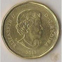 Kanada-1 Dollar-2013-Pirinc Kaplama Çelik-ÇT
