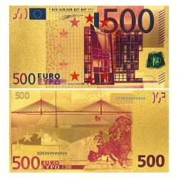 7 ADET ALTIN VARAKLI HATIRA EURO YABANCI PARA SETİ KOLEKSİYON 7 adet Euro Para Birimi Replikaları, Altın Folyo Koleksiyonluk Plastik Banknotlar (X-100)