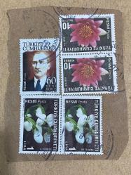 2009 TC 5 adet zarf üzeri posta pul