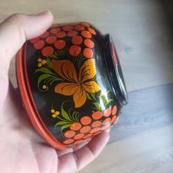 Rus Ahşap Sekerlik,Kapaklı,El boyama
