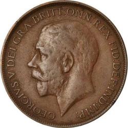 İngiltere-1 Penny-1918-Bronz-V.George-ÇT