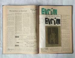 DÖNEM Aylık Edebiyat Dergisi, Ekim 1963 - Eylül 1964, Sayı: 1 - 12 [TAM TAKIM] / EVRİM Aylık Düşün Sanat Dergisi, 1964, Sayı: 16 - 22 [23 ADET]