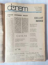 DÖNEM Aylık Edebiyat Dergisi, Ekim 1963 - Eylül 1964, Sayı: 1 - 12 [TAM TAKIM] / EVRİM Aylık Düşün Sanat Dergisi, 1964, Sayı: 16 - 22 [23 ADET]