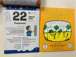 22 Aralık 2025 hediyelik orijinal Fazilet Çocuk takvim yaprağı (Cin Ali kitabı hediyeli:)