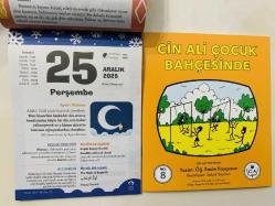 25 Aralık 2025 hediyelik orijinal Fazilet Çocuk takvim yaprağı (Cin Ali kitabı hediyeli:)