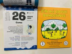 26 Aralık 2025 hediyelik orijinal Fazilet Çocuk takvim yaprağı (Cin Ali kitabı hediyeli:)