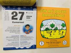 27 Aralık 2025 hediyelik orijinal Fazilet Çocuk takvim yaprağı (Cin Ali kitabı hediyeli:)