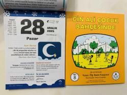 28 Aralık 2025 hediyelik orijinal Fazilet Çocuk takvim yaprağı (Cin Ali kitabı hediyeli:)