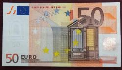 EURO/HOLLANDA=2002  50 Euro    P-11P  ÇİL'  2. Tip İmza J.C. Trichet  İlk Basılan Eurolar