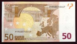 EURO/HOLLANDA=2002  50 Euro    P-11P  ÇİL'  2. Tip İmza J.C. Trichet  İlk Basılan Eurolar