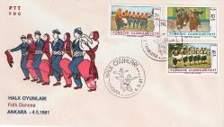 1981 Halk Oyunları FDC/İlk Gün Zarfı