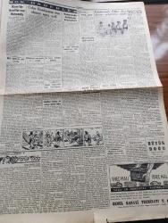 Cumhuriyet Gazetesi - 15 Eylül 1950 - Menkub Liderler Yazan Nadir Nadi Köşe Yazısı - Üçler Konferansı Dün Akşam Sona Erdi - Komünist Doçent Mihri Belli Dün Yakalandı - Ordumuzun Manevraları Dün Sabah Sona Erdi - İlk Kadın Belediye Reisimiz Müfide İlhan'a Cumhurbaşkanı Celal Bayar Tebrik Telgrafı Gönderdi - Edinburgh Dükü Dün Akşam İstanbul'a Geldi - Güzellik Kraliçemiz Güler Arıman Bu Akşam Roma Radyosunda Konuşacak - Galatasaray Son Maçta Queens Park Rangers'a 4 1 Yenildi - Komintern'in İçyüzü Yazan Castro Delgado Yazı Dizisi - Kansere Karşı Bulunan Son Silahlar Nelerdir - Karanlık Oda Yazan Peride Celal Yazı Dizisi - Dünya Basınından Ve Ajanslarından - Hep O Masal Yazan Kemal Ragıp Enson Yazı Dizisi - Hamiyet Yüceses Beyaz Parkta - İstanbul Ankara Radyosu Programı - Bulmaca - Puro Tuvalet Sabunu - Morris Cowley Pikap - Safiye Ayla Küçük Çiftlik Parkında - Hiçbir Şöhret Sebepsiz Değildir Ali Muhiddin Hacı Bekir - Arı Unları