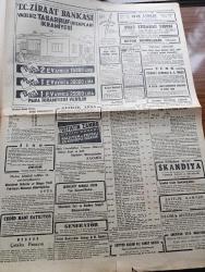 Cumhuriyet Gazetesi - 15 Eylül 1950 - Menkub Liderler Yazan Nadir Nadi Köşe Yazısı - Üçler Konferansı Dün Akşam Sona Erdi - Komünist Doçent Mihri Belli Dün Yakalandı - Ordumuzun Manevraları Dün Sabah Sona Erdi - İlk Kadın Belediye Reisimiz Müfide İlhan'a Cumhurbaşkanı Celal Bayar Tebrik Telgrafı Gönderdi - Edinburgh Dükü Dün Akşam İstanbul'a Geldi - Güzellik Kraliçemiz Güler Arıman Bu Akşam Roma Radyosunda Konuşacak - Galatasaray Son Maçta Queens Park Rangers'a 4 1 Yenildi - Komintern'in İçyüzü Yazan Castro Delgado Yazı Dizisi - Kansere Karşı Bulunan Son Silahlar Nelerdir - Karanlık Oda Yazan Peride Celal Yazı Dizisi - Dünya Basınından Ve Ajanslarından - Hep O Masal Yazan Kemal Ragıp Enson Yazı Dizisi - Hamiyet Yüceses Beyaz Parkta - İstanbul Ankara Radyosu Programı - Bulmaca - Puro Tuvalet Sabunu - Morris Cowley Pikap - Safiye Ayla Küçük Çiftlik Parkında - Hiçbir Şöhret Sebepsiz Değildir Ali Muhiddin Hacı Bekir - Arı Unları
