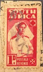Güney Afrika Pulu - South Africa Stamp - Mektup Zarfından Kesilmiş  / Postadan Geçmiş Pul Filateli - Damgalı - HEMŞİRE TEMALI PUL, 1 PARA  - YABANCI PULLAR -NOSTALJİK DOĞUM GÜNÜ HEDİYESİ