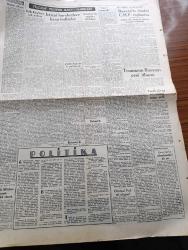 Ulus Gazetesi - 27 Mart 1951 - İleri Mantık Yazan Hüseyin Cahit Yalçın Köşe Yazısı - Truman'ın Rusya'yı Yeni İthamı - Komünizm Yayılma Siyaseti Güdüyor - Bir Hafta İçinde Eryamanlar Köyünde Aydın'ın Dalaman Bucağında Ve Burhaniye'de Atatürk Heykeline Tecavüz - İrticai Hareketlere Karşı tedbirler - Taaffün Çekmecesi Yazan Peyami Safa Köşe Yazısı - Yugoslavya'nın Ehemmiyeti Yazan Nihat Erim - Pakistanlı Havacılar Dün Geldi - Tarih Kurumu Genel Kurulu Başkanlığa Gene Profesör Şemsettin Günaltay Seçildi - Faiz Hadlerinin İndirilmesi  Yazan İsmail Rüştü Aksal  - Itırcık Yazan Azmiye Hami Güven Yazı Dizisi - Voleybol Bölge Birinciliği - Ankara Basketbol Şampiyonu Mülkiye Gidiyor - Haftanın Filmleri - Ankara Ve Yeni Sinemada Stromboli - Park Ve Sus Sinemasında Sihirli Define Filmi - Ulus Sinemasında Kanunsuz Hakim - İsmail Dümbüllü- Volvo Kamyon - İstanbul Ankara Radyosu Programı - Bulmaca - Karikatürcünün Şakaları Ratip Tahir - Habig Marka Şapka - Puro Tuvalet Sabunu - Blaupunkt Çanta Radyo