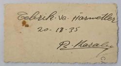 1935 Tarih Atılmış Arkası Yazılı 8,5x4,5 cm Küçük Ebat Samsun Genele Görünüm Fotokart