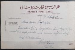 PC.1073 İSTANBUL ÜSKÜDAR SIRTLARINDAN PANAROMİK BOĞAZ MANZARASI OSMANLI DÖNEMİ POSTA KARTI HENRY'S POST CARD NO.23