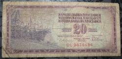 YUGOSLAVYA 20 DİNAR 1974