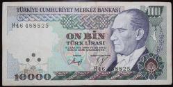 TÜRKİYE CUMHURİYETİ 10000 LİRA H46 SERİSİ