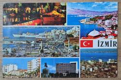 Efemera - İzmir Parçalı Kartpostal, Arkası Yazılı - kitantik - kitaLog
