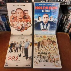 KOLPAÇINO - KOLPAÇİNO BOMBA- G.D.O.KARAKEDİ - KADRİNİN GÖTÜRDÜĞÜ YERE GİT - 4 ADET DVD -  ORJINAL BANDROLLU