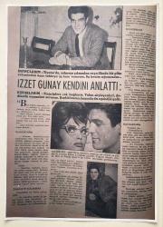 TÜRKAN ŞORAY'IN FOTOĞRAF VE HABERİNİN YER ALDIĞI DERGİ SAYFASININ BÜYÜK BOY KOPYASI - 43 x 30 cm EBATINDA - TEK YAPRAK - İZZET GÜNAY