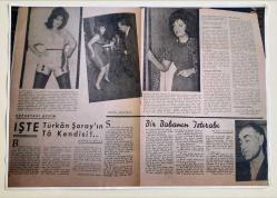 TÜRKAN ŞORAY'IN FOTOĞRAF VE HABERİNİN YER ALDIĞI DERGİ SAYFASININ BÜYÜK BOY KOPYASI - 43 x 30 cm EBATINDA - TEK YAPRAK - TÜRKAN ŞORAY'DAN ÇOK ÖZEL FOTOĞRAFLAR VE MAKALE