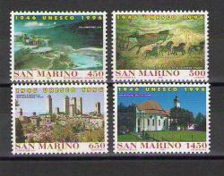 San Marino 1996-UNESCO'nun 50. Yılı - Dünya Mirası - Doğa - MNH - DAMGASIZ