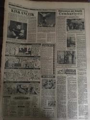 YENİ SABAH GAZETESİ 5 ŞUBAT 1963 YIL :25 SAYI :8587--Kaza kurbanları bugün defnediliyor --AP ye göre : Çarık ,sapan ve kağnı  devri geri geliyor --Bir anne oğlunu yanık kravattan tanıyabildi --Kars da suhunet  -29 a kadar düştü ---İşsiz koca çalışan  kapı komşunun karısıyla kaçtı ---11 Yankesici kadın 5000 lira ziyan etti---Hayat seviyesi : Siyavuşgil --İftar topunu geç attı diye öldürüldü --İtalyanlar B Kadro ile Geliyorlar --Davis Kupasındaki Rakibimiz : İsrail ---Beşiktaş bu hafta Ankara deplasmanına çıkacak --M.Paşa Stadına Bir Revir Kuruluyor --Fenerbahçe ,stad için proje hazırlıyor ---CHP Mallarını kurtarmağa  çalışıyor --Kopan Boğaz Hattı Bugün Gerileyecek ---Dün akşama kadar 82 cesetten 75 inin hüviyeti tespit edilebildi --