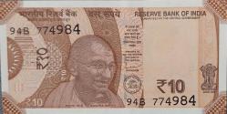 HİNDİSTAN 10 Rupees, 2019 ÇİL