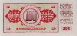 YUGOSLAVYA 100 Dinar, 1986 ÇİL