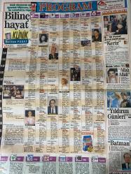 SABAH MELODİ GAZETESİ VE SABAH TELERAMA GAZETESİ KADINLARA ÖZEL - 26 Kasım 1994 -Karikatürler-Walt Disney/Boncuk-Mort Walker-Dick Browne/Bizim Aile-Tom Armstrong/Marvin-Graham Allen-John Dodd/Kral Kedi-Süleyman Turan/Dön Artık-Astroloji-Bülent Kısa-Klinik-Meltem Pusat-Telerama Programı-Sabah Filmleri-Öğlen Filmleri-Akşam Filmleri-Erdoğan Sevgin-tefal-Kadir İnanır-Bergen-Canan Gerede-Mustafa Sandal-sadun Emre-Pemra gözübüyük-atıl kurtoğlu-Ersoy-Kayahan-Bulldog Cafe Bar– Nalan kahraman Ortaca –Intertoy– Ayşenur Yazıcı –Fatih erkoç- Rıza beyler- vur patlasın çal oynasın–Kenan doğulu–Serdar Ortaç–Ömür Gençel– Levent Özçelik-yonca Evcimik-cümbüş Sokak-siyaset meydanı-Mehmet keçeciler-rıfat Serdar daroğlu-Ercan karakaş-Ali kırca-Bülent Ecevit--Mehmet barlas-hüner Çoşkuner-İbrahim Tatlıses-ahu Tuğba-Zeynep değirmencioğlu-Belgin doruk-Kemal Sunal-Kartal Tibet-perihan Savaş—Ali Şen-Müge Akyamaç-keriz