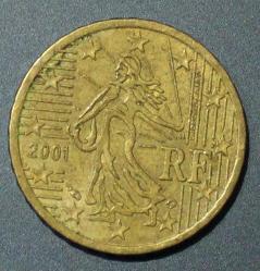FRANSA 10 EURO CENT F 2001