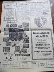 Son Haber Gazetesi - 16 Mayıs 1952 - Balıkesir Demokrat Parti İl Kongresinde Adnan Menderes'in İsmet İnönü'nün İddialarına Cevabı - Devlet Bakanı Samet Ağaoğlu Dün Ankara'ya Döndü - Trieste Meselesi - Atlantik Paktı Kuvvetleri Başkomutanı Amiral Carney Bugün Uçakla Ankara'ya Geldi - İzmir'in Değerli Valisi Muzaffer Tuğsal Dün Vefat Etti - Bugün Mithatpaşa Stadında Türk Yunan Milli Maçı - Akdeniz Komutanlığı İhtilafı Başbakan Winston Churchill İzahat Verdi - Endonezya Eski Başbakanı Muhammed Nasır'ın Basın Toplantısı - Ankara Adana Motorlu Tren Seferleri - Amerika'da Petrol Grevi - Kömür Fiyatlarına Zam Yapılmayacak - Komünistlerin Nazarında Spor - Boğazların Savunması - Müslüman Cumhuriyetlerinde İsyan - Çocuklara Türk Masalları Akıllı Şehzade Yazan Tezel Amca - Royal Yazı Makinesi - Radyo Programı - İncekara Kumaş Mağazası - Büyük Tiyatroda Bir Yaz Dönemi Gecesi Rüyası