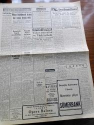 Zafer Gazetesi - 12 Şubat 1952 - Haysiyet Divanı Kararları Yazan Mümtaz Faik Fenik Köşe Yazısı - İngiltere Kraliçesi Elizabeth Celal Bayar'ın Taziyesine Cevap Verdi - Cumhurbaşkanı Celal Bayar İngiliz Kralı Cenaze Törenine Bizzat İştirak Etmek İçin Londra'ya Gidiyor - Lizbon Konferansı Askeri Şefler Dün Toplandılar - Birleşik Amerika Ankara Büyükelçisi Mac Ghe'nin İstanbul'daki Beyanatı - Beşiktaş'ın Fenerbahçe'yi 1 0 Yendiği Maçta Beşiktaş Kalecisinin Bir Kurtarışı Fotoğraf - Ege Sel Gölgesinden Dün Gelen Haberler - Kızıltoprak Cinayetinin Yeni Safhası - Rengarenk Kağıtlar Yazan Kathleen Winsor Yazı Dizisi - Galata Ve Galata Krallığı Hikayesi Yazan Profesör Doktor Hamit Sadi Selen - Köy Enstitülerinin Yönetmeliğinde Tadilat - Amerika'dan Yeni Bir İlaç Partisi Geliyor - Gök Şeytanları Anlatan Ross Carter Yazı Dizisi - Genç Osman Faciası Yazan Zuhuri Danışman Yazı Dizisi - Wacker Futbol Takımı Antrenörü Ve Türk Futbolu - Ankara İstanbul İzmir Radyosu Programı - Kafkas Arslanı Şamil
