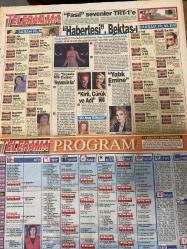 SABAH MELODİ GAZETESİ VE SABAH TELERAMA GAZETESİ KADINLARA ÖZEL - 17 Ağustos 1994 -Karikatürler-Walt Disney/Boncuk-Mort Walker-Dick Browne/Bizim Aile-Tom Armstrong/Marvin-Graham Allen-John Dodd/Kral Kedi-Süleyman Turan/Dön Artık-Astroloji-Bülent Kısa-Klinik-Meltem Pusat-Telerama Programı-Sabah Filmleri-Öğlen Filmleri-Akşam Filmleri-Erdoğan Sevgin-Ali Öztük-Mahallenin Muhtarları-Cihat Tamer-Yalçın Gülhan-Filiz Taçbaş-Leman Çıdamlı-Sevil Üstekin-Nejat Uygur-Müzik Show-Özlem Esra Güven-Arzu Ece-Deniz Arcak-Hakan Peker-Oryantel Melissa-Babetto-Burak Kut-Tayfun Talipoğlu-Hacı Bektaşi veli şenlikleri-Mehmet Ali yula-Hamdi Orhan-Müge Oruçkaptan-Mine koşan-Emel Müftüoğlu-Miğferine Çiçek eken asker-Sarda bisiklet-Sega-Aslıhan Öncü-Volkan konak-Emrah-Bizimkiler-Müjdat gezen-Perran kutman-Necla nazır-Zuhal Olcay-Banu Alkan-Vahşi ve güzel-Atilla Sara-Buz gibi-Habertesi-Ayşenur arslan-Yatık Emine-Steve Martin-Michael Caine-Britt Ekland-Lana Wood-Vanilla Ice