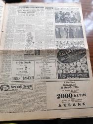 Hürriyet Gazetesi - 16 Aralık 1953 - Halk Partisi Meclisten Çekilmeyecek - Cumhuriyet Halk Partisi Elindeki Malları Pürüzsüz Devredecek - Cumhurreisi Celal Bayar İstirdat Kanununu Tasdik Etti - Basın Kanununda Yapılacak Tadilat - Yeni Sabah Gazetesi Sahibi Safa Kılıçlıoğlu Dünkü Duruşma Sırasında Fotoğraf - Necip Fazıl Kısakürek Dün Tahliye Edildi - Dün Gece Sergi Sarayında Gazoz Şişesi Yağmuru Altında Yapılan Maçta İranlı Güreşçiler 7 1 Galip Geldiler - İtalya'da 6 Milyon İşçi Greve Başladı - 16 Aralık 1909 Gazi Ethem Paşa'nın Ölümü - Rodos'tan Gelen Vatan Toprağı Yazan Nihad Sami Banarlı - Kore'deki Sevgili Yazan O. İlhami Bilger Yazı Dizisi - Dünyadan Haberler - Günümüzde Franco İspanyası - Hiç Bilmediğimiz Bir Alemin Sırları Hayvanlar Aleminde Aşk - Amerika'dan Kızıllara Karşı Savaş FBI Çağırıyor Yazı Dizisi - Bugün Fenerbahçe Beyoğluspor'la Karşılaşıyor - 2. Sultan Abdülhamit'in Sefir Avlama Sistemi Yazan Mehmet Reşit - Altın Kalpli Melek Kız Çizen Şevki