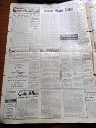 Ankara Telgraf Gazetesi - 31 Temmuz 1953 - Beyaz Takkeliler Ankara Telgraf Gazetesi Köşe Yazısı - Belediye Et Buhranımız Karşı Her Türlü Tedbiri Almaktadır - İktisadi Hayatımızda Mühim Mevkii Olan İki Kanun - Demir Yolları Yeni Hüviyetiyle Personele Faydalı Olacak Ve Amme İşleri Daha İyi Yürütülecek - Ulaştırma Vekili Tümünü Üresin - Hususi Teşebbüse Devredilecek Fabrikalar - Kahramanlarımız Kore'de - Yasakları Kaldırılan Bölgelerde Arazileri Kendilerine İade Olunuyor - Türkiye'ye Yardım Marshall Güvenlik Teşkilatının Yardımı 1.175.546.400 Lirayı Buldu - Otomobille Avrupa'da 12000 Km  Yazan Tuğrul Aşuroğlu Yazı Dizisi - Çile Yılları Roman Yazan İbrahim Cüceoğlu Yazı Dizisi - Bismark Nasıl Battı Yazan Russell Grenfell Yazı Dizisi - Masum Çin Akşamları Nakleden Güler Başaran - Cinayet İhtimali Yok - Bir Şoförün Gizli Defteri Yazan Aka Gündüz Yazı Dizisi -  Mevsimin Üçüncü Yüzme Müsabakası - Bu Hafta Yapılacak Kürek Yarışları