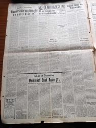 Hürses Gazetesi - 14 Temmuz 1953 - Başbakan Adnan Menderes Dün Mecliste Hükümetin Mesken Politikasını İzah Etti - Emlak Kredi Bankası Kanunu Değişti Banka 600 Milyon Tahvil Çıkarabilecek - İngiltere Mısır'a Bir Ültimatom Verdi - Millet Partisi Kapama Kararına Karşı Dün İtiraz Etti - Rus Notasına Cevabımız Dün Gece Verildi - İngiltere Dışişleri Vekili Anthony Eden İyileşiyor - PTT Kuruluş Kanunu Mecliste Kabul Edildi - Galatasaray Lisesinden Yetişenler İzmir'de Toplandı - Siyasi Partiler Nasıl Doğarlar ve Nasıl Ölürler Yazan İsmail Hakkı Baltacıoğlu - Sanat Ve İnsanlar Memleket Saat Ayarı - Abant Gölü Ve Yolculuğu Yazan Selami Erkut - Amerikan Demokrat Parti Lideri Stevenson Doğu Berlin'lileri Övüyor - Mao Zedung Hapishaneleri Yazan Seyfettin Turhan Yazı Dizisi - Nurenberg Hikayeleri Gobbels'in Muavini Hans Friçe'nin Hatıraları Yazı Dizisi - Futbolda Transfer Dedikoduları - Fenerbahçe kalecisi Şükrü Ersoy - Atatürk Çiftliği Bira Parkı Saz Evi- Ankara Radyosu Programı - Bulmaca