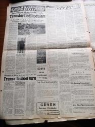 Hürses Gazetesi - 14 Temmuz 1953 - Başbakan Adnan Menderes Dün Mecliste Hükümetin Mesken Politikasını İzah Etti - Emlak Kredi Bankası Kanunu Değişti Banka 600 Milyon Tahvil Çıkarabilecek - İngiltere Mısır'a Bir Ültimatom Verdi - Millet Partisi Kapama Kararına Karşı Dün İtiraz Etti - Rus Notasına Cevabımız Dün Gece Verildi - İngiltere Dışişleri Vekili Anthony Eden İyileşiyor - PTT Kuruluş Kanunu Mecliste Kabul Edildi - Galatasaray Lisesinden Yetişenler İzmir'de Toplandı - Siyasi Partiler Nasıl Doğarlar ve Nasıl Ölürler Yazan İsmail Hakkı Baltacıoğlu - Sanat Ve İnsanlar Memleket Saat Ayarı - Abant Gölü Ve Yolculuğu Yazan Selami Erkut - Amerikan Demokrat Parti Lideri Stevenson Doğu Berlin'lileri Övüyor - Mao Zedung Hapishaneleri Yazan Seyfettin Turhan Yazı Dizisi - Nurenberg Hikayeleri Gobbels'in Muavini Hans Friçe'nin Hatıraları Yazı Dizisi - Futbolda Transfer Dedikoduları - Fenerbahçe kalecisi Şükrü Ersoy - Atatürk Çiftliği Bira Parkı Saz Evi- Ankara Radyosu Programı - Bulmaca
