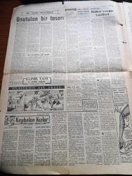 Ulus Gazetesi - 26 Mayıs 1953 - Bir Seyahat Münasebetiyle Yazan Hüseyin Cahit Yalçın Köşe Yazısı - Ekonomi Ve Ticaret Bakanı Enver Güreli'nin İstifası Geniş Akisler Yarattı - Amerika Dışbakanı John Foster Dulles Bu Sabah Ankara'ya Geliyor - İsviçre'deki Milli Maçı 2 1 Kazandık - Güney Avrupa Komutanlığına Carney Yerine Fechteler Tayin Edildi - Orta Doğu İçin Necib'in Planı - Ekonomi Bakanının İstifası Yazan Vedat Dicleli - Kore'de Toplantı Dün Gizli Yapıldı - Batı Almanya Başbakanı Adenauer'in Beyanatı - Unutulan Bir Tasarımı Yazan Avukat Profesör Doktor Faruk Erem Köşe Yazısı - Silviya'nın Aşk Okulu Çizgi Roman - Kaybolan Kızlar İpek Çorap Cinayetleri Yazan John Evans Yazı Dizisi - Gazi Eğitim Enstitüsünde Dünkü Tören - İtalyan Başbakanı De Gasperi Tito'ya Cevap Veriyor - Kahve Darlığı Baş Gösteriyor - Son Yüzyılın En Büyük İhaneti Bir Casusun Çaldığı Sırlar Yazan J.E. Hoover Yazı Dizisi - Ulus'un Resimli Romanı 461 Numaralı Mahzen - Bu Hafta Galatasaray Gelecek Mi - Ankaragücü