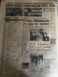 YENİ SABAH GAZETESİ 1 ŞUBAT 1964 YIL :26 SAYI :8941---Rusya Kıbrıs için bize  nota verdi--Vergi zamlarından orta sınıf  ve köylü müteessir olmayacakmış ---Rumlar sabotaj için hazırlıklar  yapıyor --CHP Grubu vergi zammı istemiyor --Akıl hastası ,bir hocayı öldürdü ---Doğu illerine  kar yağıyor ---Gümüşpala erken seçim istiyor ---Doğu illerine kar yağıyor --Burdur da deprem ---Kıbrıs ın yarını : Siyavuşgil ---Ankara Ticaret Odası vergilerin  teşhiri aleyhinde rapor verdi ---Sinema :Aşka Davet ,Düşman Generali ,Sürgün Yolu ---Amerika asker çıkarmasına tereddütlü --Araplar endişe ediyor ---İlk defa olarak 72 memleketin iştiraki ile yapılacak 1966: Dünya Kupası Eleme Maçları Belli Oldu ---Galatasaray ,Mithatpaşa da İst.Spor ile oynuyor --Ordu Takımımız Irak  a 2-1 yenildi --Bir deniz subayı Atlantik te  kayboldu --Eskişehir de bir kişi daha  tevkif edildi --