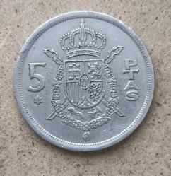 İspanya 5 Pesetas    1975