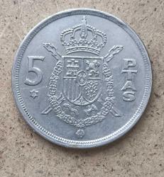 İspanya 5 Pesetas    1975