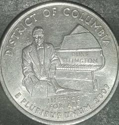 LOT.3 » AMERİKA 2009 P     25 CENT  HATIRA   DISTRICT OF COLUMBIA